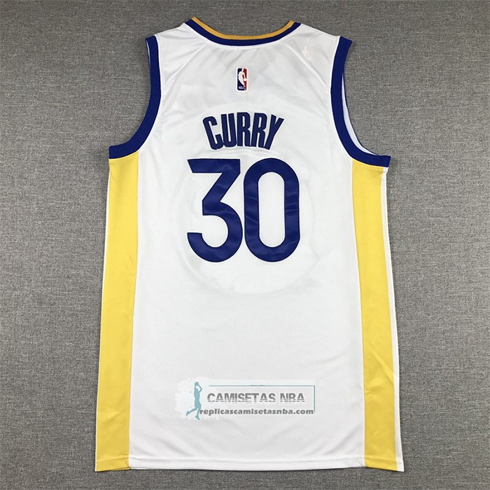 Camiseta Golden State Warriors Stephen Curry NO 30 Association 2022-23 Blanco
